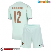 Otroške Nogometnih dresov Francija Randal Kolo Muani #12 Gostujoči SP 2026 Kratki rokavi (+ hlače)